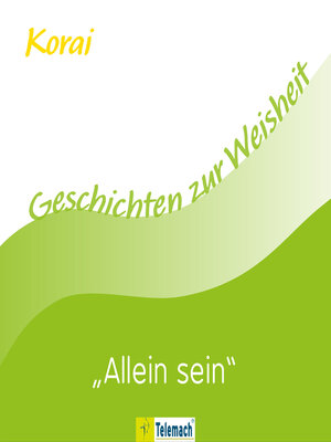 cover image of Allein sein